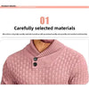 Men's Sweater Knit Pullover Fashionable Polo/Turtle Neck Slimming Smooths Your Silhouette Winter Casual Thick Thin