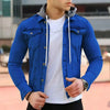 Casual Hooded Single-breasted Jacket Men's Solid Color Jacket Casual Coat Double Pockets