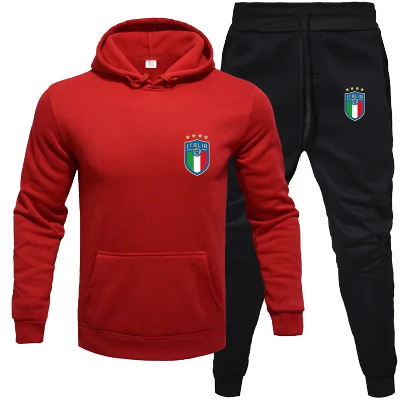 Hoodies+Pants Two Piece Set Men Womens Hoodies Tracksuits Jogger Pants thick Warm Clothes Men