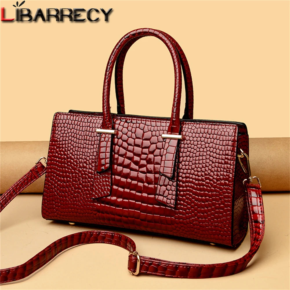 Luxury Designer Solid Color Stone Women's Handbag High Quality PU Leather Ladies Shoulder Bag Fashion New Women Crossbody Bags