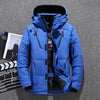 luxury Winter Goose Outdoor Down Jacket Men Winter Warm Solid Color Hooded Down Coats Thick Duck Parka Mens Down Jackets