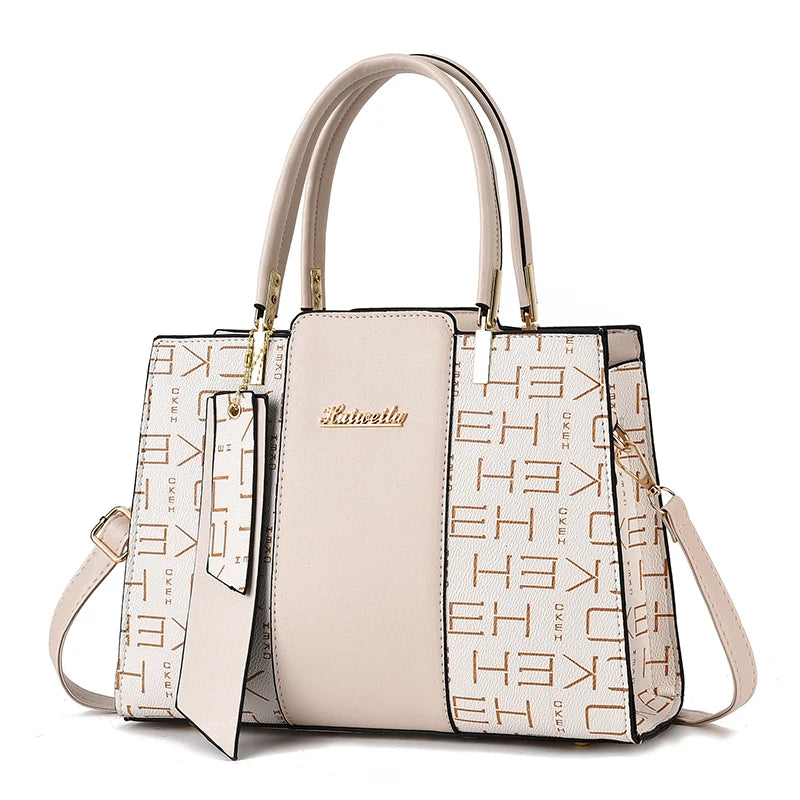 The texture of high-grade fashion crocodile print women's handbag, simple temperament all shoulder crossbody bag