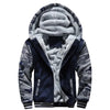 Winter Hoodie Thick Warm Jacket Men's Hoodies Patchwork Warm Sweatshirt Casual Camouflage Zipper Jackets Long Sleeve Streetwear