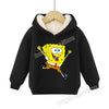 SpongeBob SquarePants Pullover Hoodie Patrick Star Hooded Sweatshirt Heavyweight Fleece Casual Long Sleeve Shirts Birthday Gift