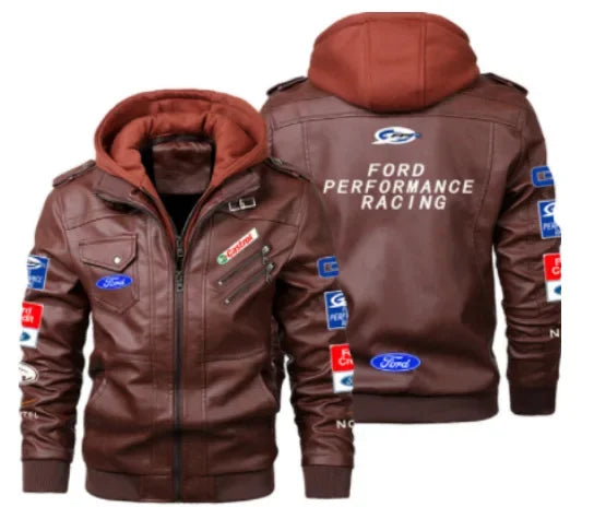 Cross-border Best-seller Men's Leather Jacket Pu Material Motorcycle Windproof Warm Leather Coat European Style For Autumn