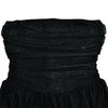 Mozision Elegant Strapless Sexy Mini Dress Women Fashion Black Off-shoulder Backless Pleated Sequins Sparkle Club Party Dress