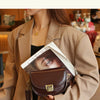 New Style Real Leather Women's Bag Vegetable Tanned Genuine Cow Leather Single Shoulder Messenger Bag Lady Popular Purse