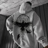 Viking Totem Printed Hoodie Cotton Fleece Men's Loose Casual Eagle Super Cool Hoodie Personal Hoodie Men's Hoodie Sweatshirt