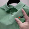 Men's embroidered polo shirt with a flip collar and anti pilling polo shirt. Short sleeved casual hot selling summer busine