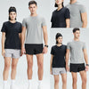 Quick Dry Running T-shirts Men Sports shirt Gym Clothing Fitness Training Sportswear Black Jogging Tshirt