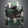 Minglu Plaid Camouflage Printed Men's Jackets High Quality Hooded Long Sleeve Sport Casual Spring Autumn Male Outerwear 5XL