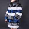 Maomaokong Real Fur Coat Winter Women Silver Fox Fur Luxury Warm Thick Furry Fox Fur Coat Long Natural Fur Jackets