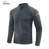 Karentea Running Long Sleeve T-shirt Reflective Men Sportswear Breathable Black Coat Gym Jogging Male Fitness Spring Clothing