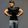 Summer New Fitness Clothes Coach Sports T-shirt Muscle Tights Men High Elastic Training Clothes Short Sleeve Fitness Clothes Men