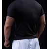 Men Compression Running Zipper Polo T Shirt Fitness Tight Sport Tshirt Training Jogging Shirts Gym Elastic Quick Dry Rashgard