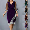 Spring Dress Dress Daily Work Autumn Summer Brand New V-Neck Cocktail Party Ball Gown Velvet Bodycon Dress Comfy