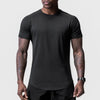 Mens Quick Dry T-shirt Summer Running Sport Breathable Short Tee Casual Shirt Male Gym Fitness Bodybuilding Workout Clothing