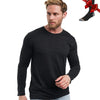 100% Merino Wool Base Layer Men Merino Wool Long Sleeve 240G Midweight Thermal Underwear Wicking Breathable Top + Hiking Socks