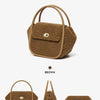 BAFELLI NEW WOMEN'S HANDBAG WINTER WOOL FASHION BENTO EVENING LEATHER ORIGINAL STYLE LUXURY BRAND PURSE SHOULDER CASUAL