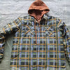 Mens Long Sleeve Winter Hooded Coats Fleece Lined Flannel Plaid Shirts Jacket Button Down Sherpa Jackets with Hood