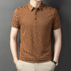 Jacquard POLO Shirt Fashion Casual Wrinkle Resistant Comfortable Top