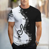 Summer New Men's T-shirt Fashion Simple Gradient Printing Short-sleeved Tops Men's Breathable Round Neck Short-sleeved Clothing