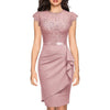 New Women's Lace With Patchwork Waist CinChing One Step Skirt And Small Dress