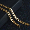 Special offer 18K gold Necklaces 925 Stamp Silver color Classic 8MM sideways chain for Men woman fine Jewelrys Wedding party