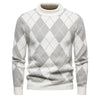 High Quality Trend Men's  New Imitation Mink Sweater Soft and Comfortable Warm Knit Sweater  Pullover TOPS