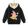 SpongeBob SquarePants Pullover Hoodie Patrick Star Hooded Sweatshirt Heavyweight Fleece Casual Long Sleeve Shirts Birthday Gift