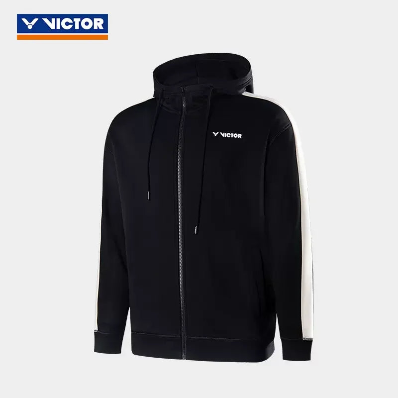 Victor sport Knitted hoodie with hat men women training series fashion Jersey badminton clothing sportswear long sleeve