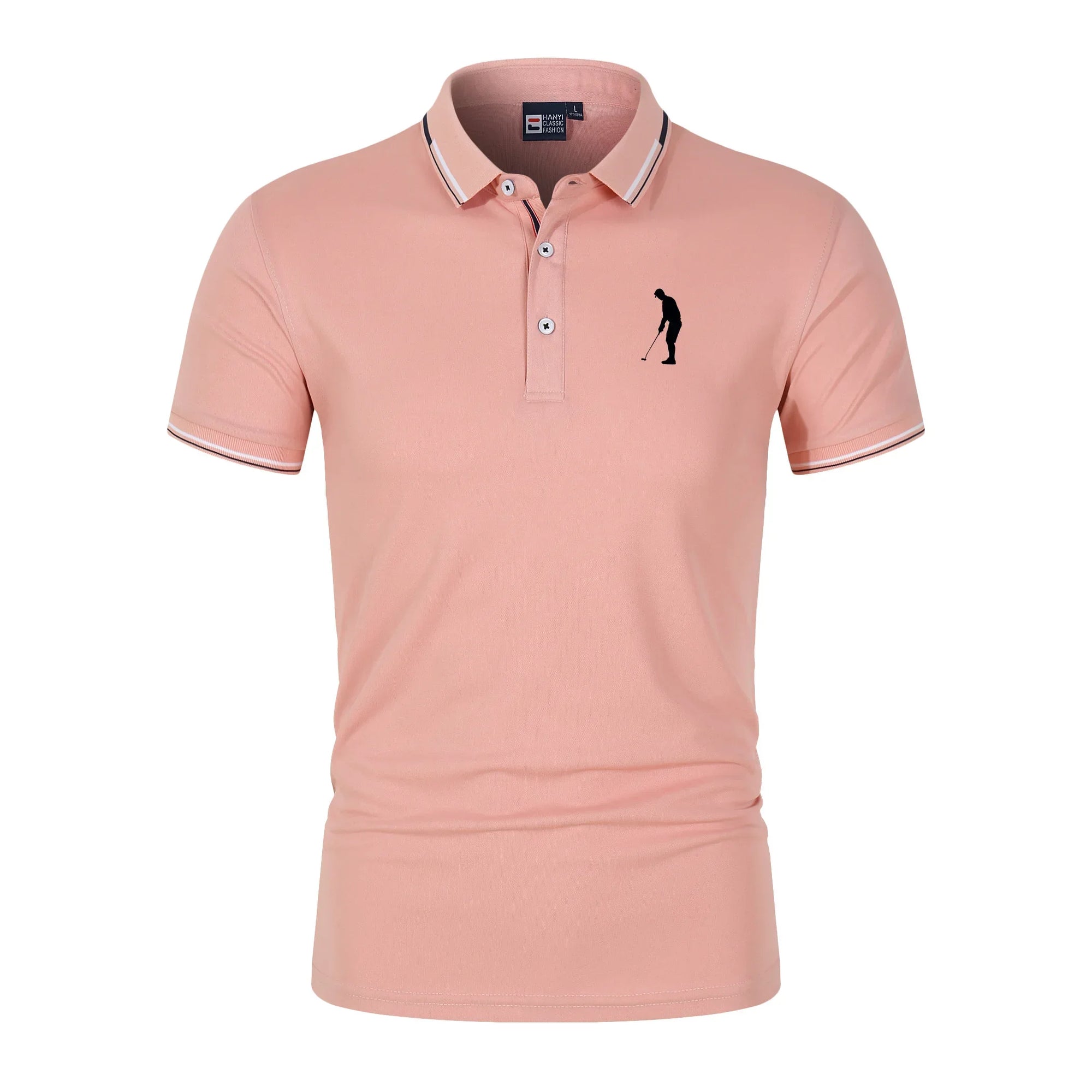 Men's Golf Clothes Summer Lapel Short Sleeve Button Pullovers Trend T-Shirts Tops Work Business Leisure Quick-Dry POLO Shirt