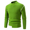 New Men's Knitted Sweater Solid Color Coats Winter Warm Knitted Streetwear Casual Mens Mock Neck Turtleneck Sweater Men