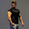 Summer New Men's T-Shirts Sports Fitness Quick Drying Breathable High Elasticity Tight Clothing Gym Running Training Clothes