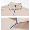 POLO shirt men's summer fashion ice silk quick drying short sleeved T-shirt solid color loose business collar pure cotton top