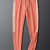 Light luxury wear with grapefruit red casual sports suit autumn and winter slim-fit men's and women's hoodie pants