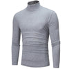 High Neck Slim FitElastic Long Sleeve Pullover Thermal Tops