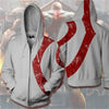 Game God of War Cosplay Kratos Zipper Hoodie Costume Men and Women Leisure Sports Sweater 3D Printing