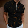 Fashion Men's 3D Printed Polo Shirts Male Turn-Down Collar T Shirt Tops