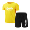 Set Quick Drying Breathable Sports Set Short Sleeve T-shirt Set Men's Jogging Set