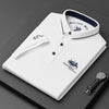 Summer New Men's Embroidered Polo Collar 100% Cotton Short Sleeved Polo Shirt Fashion Solid Color Casual Top T-shirt M-4xl