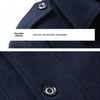 Men's Autumn/Winter Business Woolen Overcoat Fashionable Double Collar Anti-Cold Nestle Jacket Cross-Border Woolen Overcoat