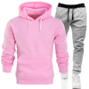 Hoodie Sets Men Fashion Fleece Red Hoodies Black Brand Pants Casual Jogger Suit Tracksuit Sweatshirt Woman Pullover