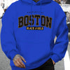 Autumn/Winter Boston Hoodie Design Men's Street Style Sportswear Autumn Casual Hoodie Fashion Round Neck Hoodie