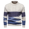 Men's Autumn and Winter New Trend Fashion Sweater Knitted Bottom Shirt Tops