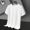 Men's New Waffle Round Neck Short Sleeved T-shirt Summer Comfortable Top