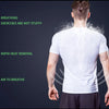 Compression Quick dry T-shirt Men Running Sport Skinny Short Tee Shirt Male Gym Fitness Bodybuilding Workout Black Tops Clothing