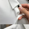 Summer Silk Polo Shirt for Men's Youth Lapel Light Luxury Traceless Silk T-shirt Fashion Ice Silk Trend Short sleeved Top