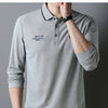 Long-sleeved Polo T-shirt Fashion Casual Embroidery Versatile Breathable Men's POLO Shirt