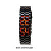 Women Men Watch Lava LED Fashion Accessory Bracelet Friendship Retro Style Hand Wrist Wristwatch Full Steel Chain Decoration